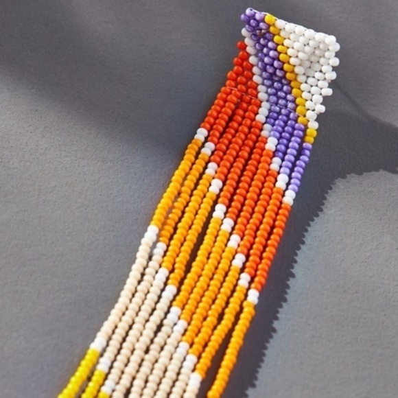 Anthropologie Casa Clara Fringe Drop Earrings - Picture 4 of 4